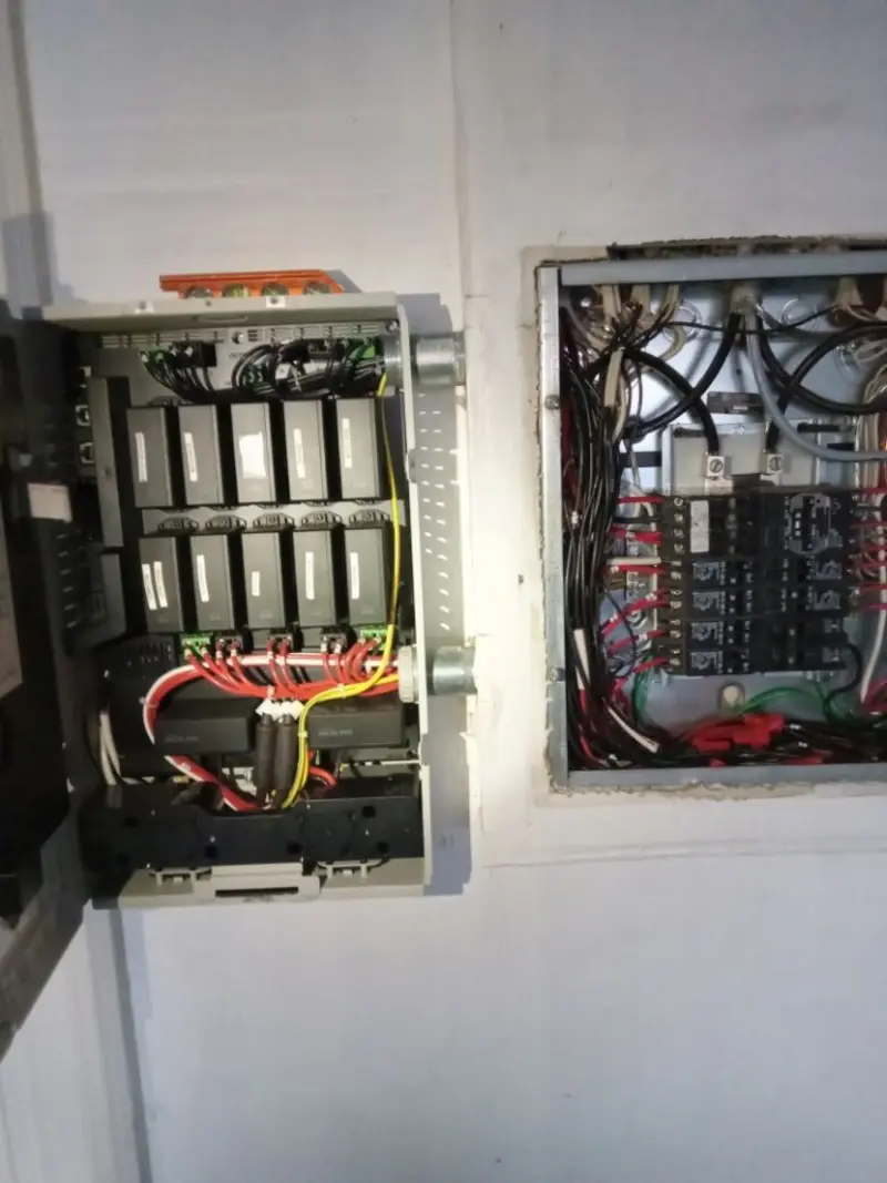Electrical panel upgrade completed for Security Camera Wiring in Fabius
